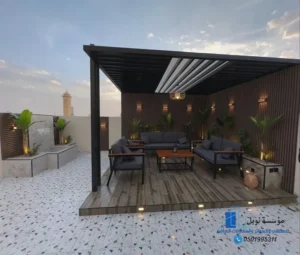 تصميم برجولة بسيطة تناسب المساحات الصغيرة – الشاطئ