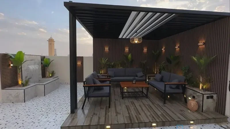 تصميم برجولة بسيطة تناسب المساحات الصغيرة – الشاطئ