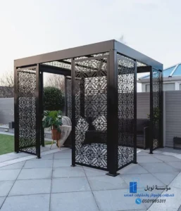 جلسة خارجية جانبية توفر راحة وظل – الثقبة