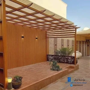 برجولات حديقة بتوزيع متناسق ومريح – الشاطئ
